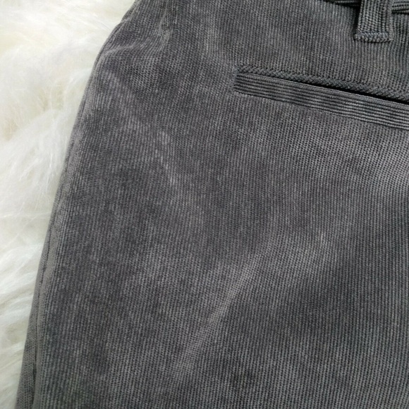 @ Larry Levine sz 14 Grey Straight Pants Corduroy - Picture 3 of 8
